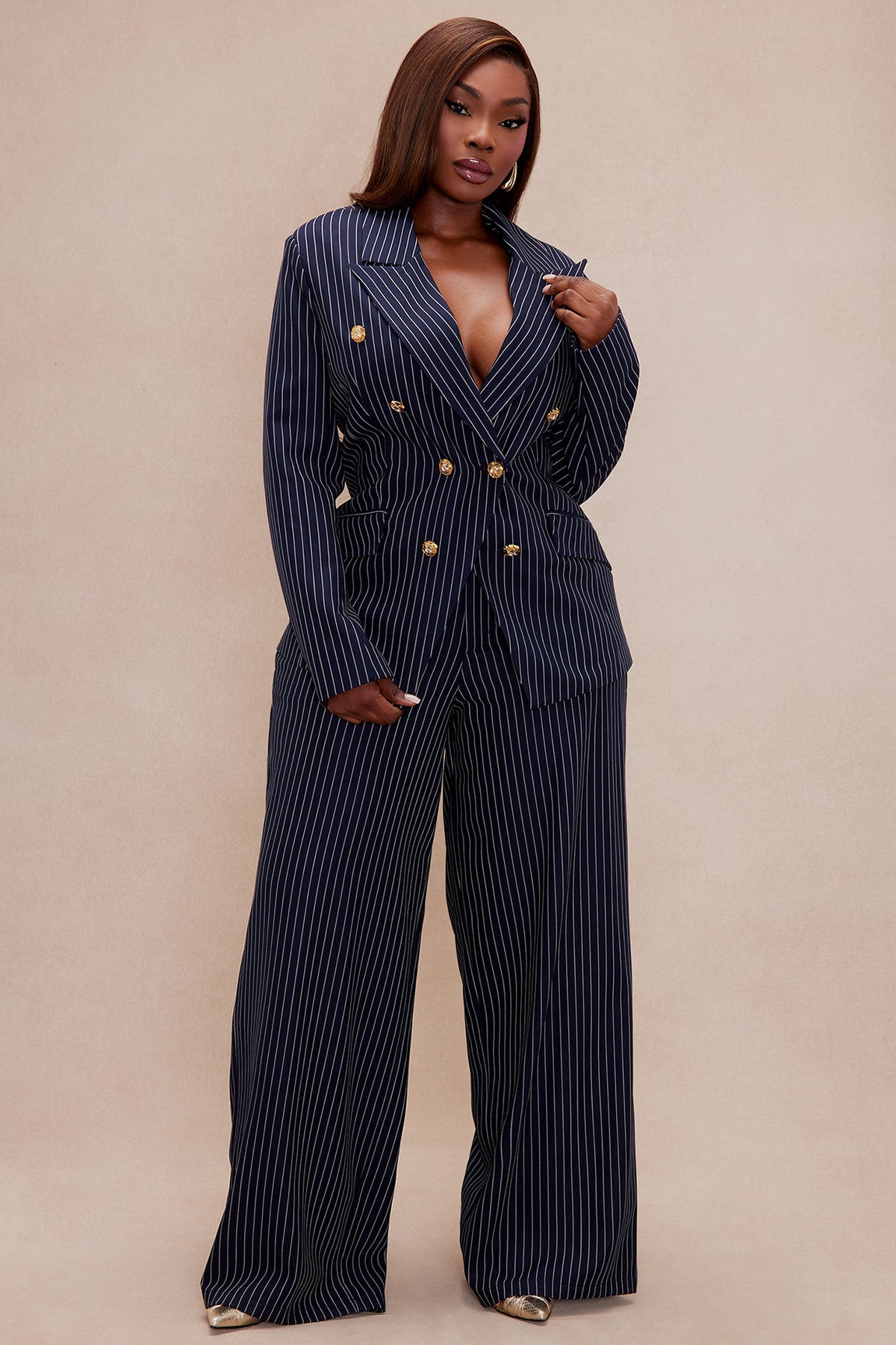 Kate Pinstripe Set