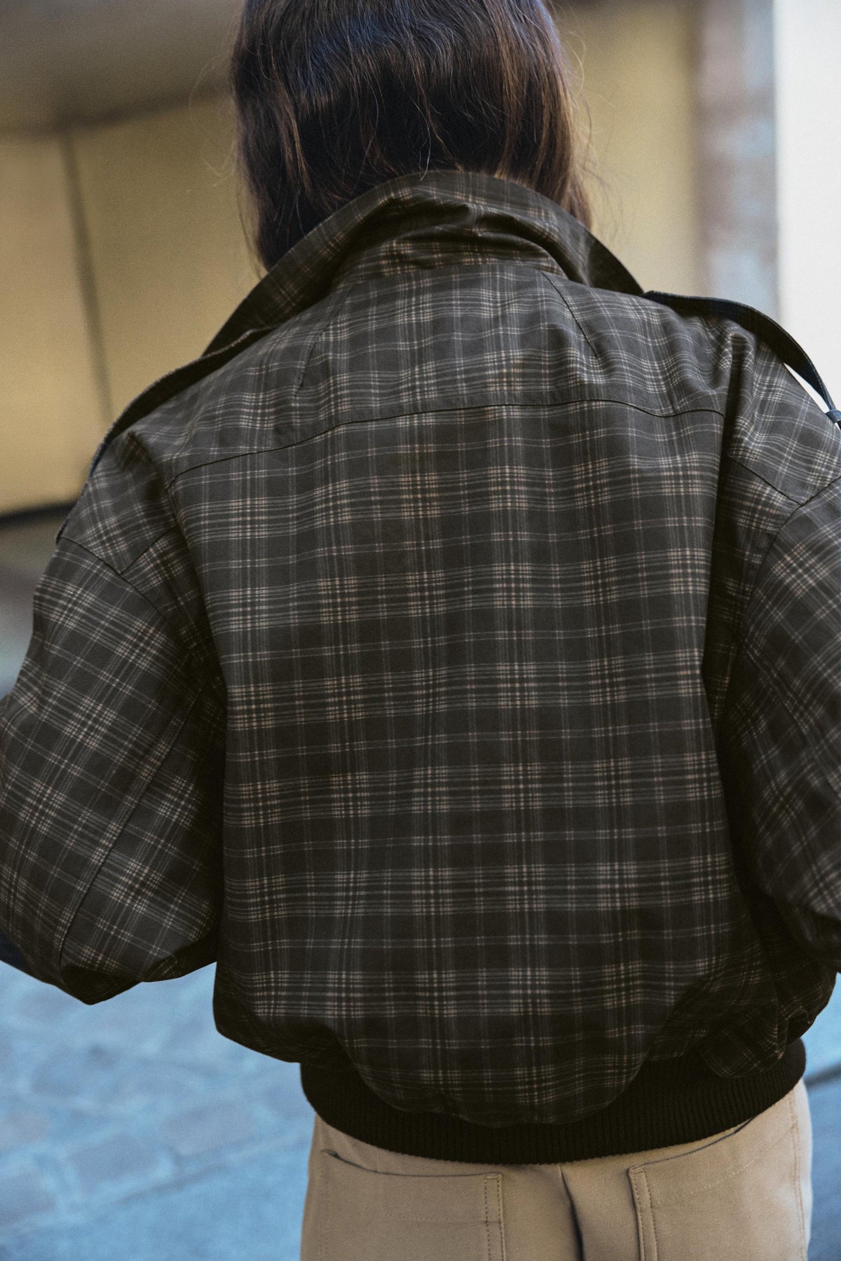 Agnes Plaid Bomber