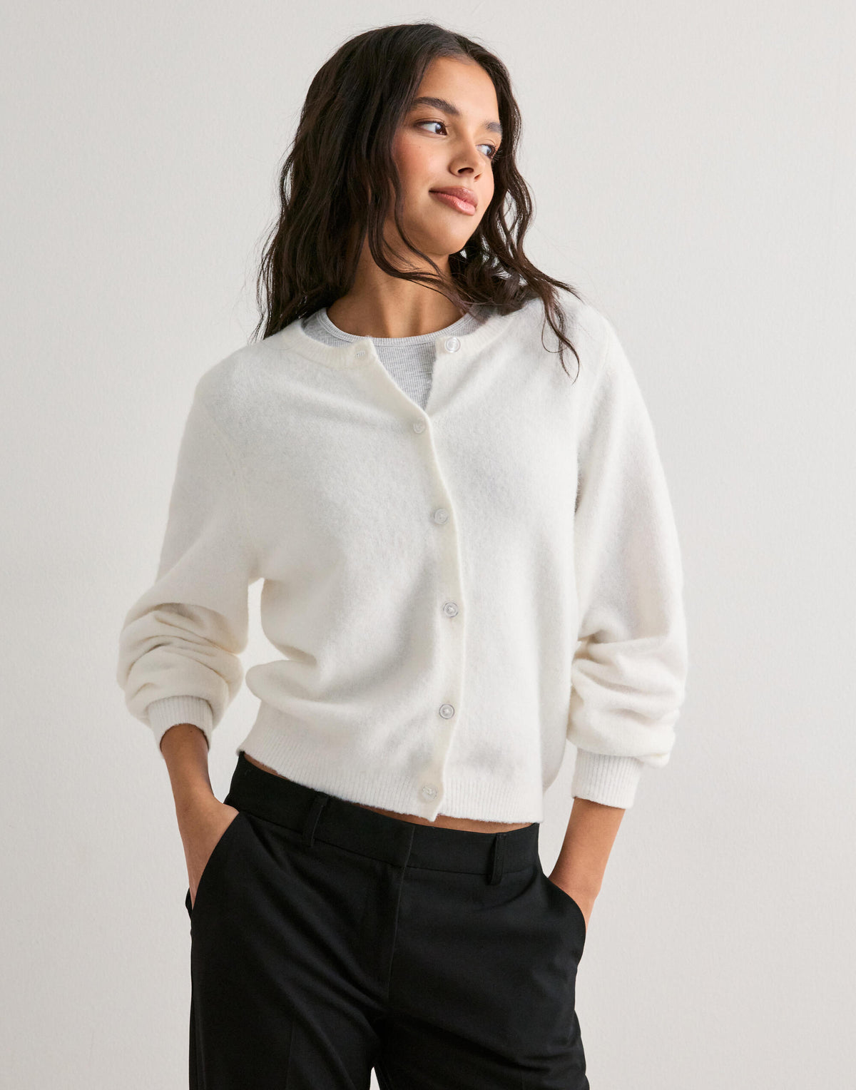 Louisa Fuzzy Cardigan