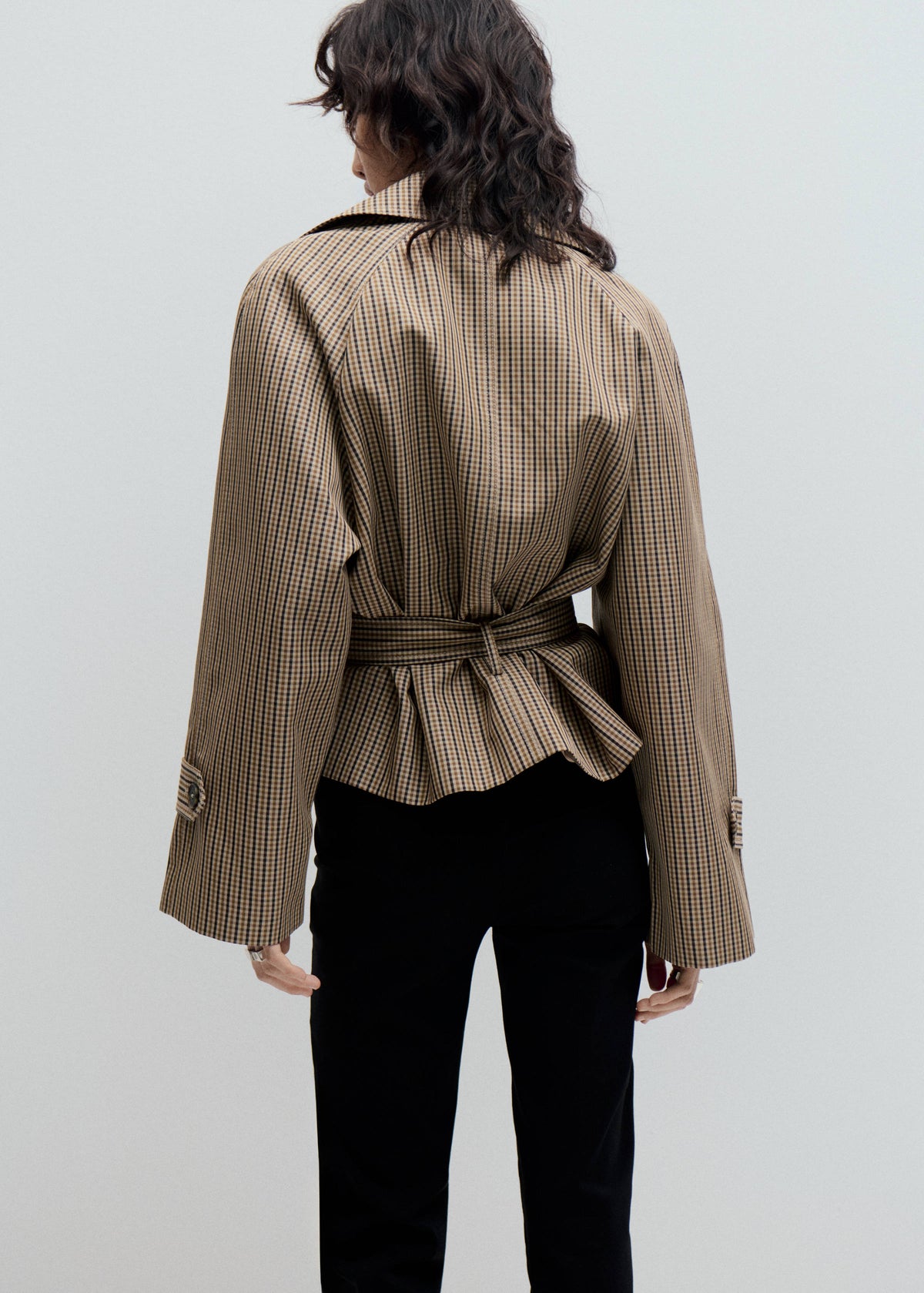 Averil Checked Trench