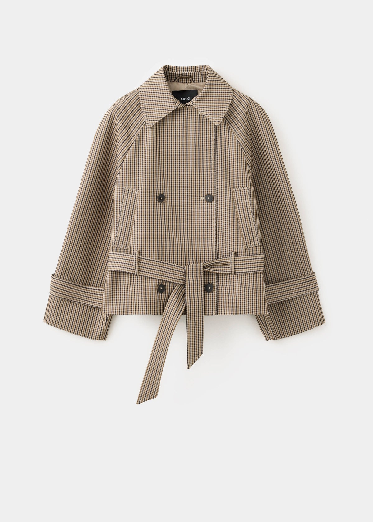 Averil Checked Trench