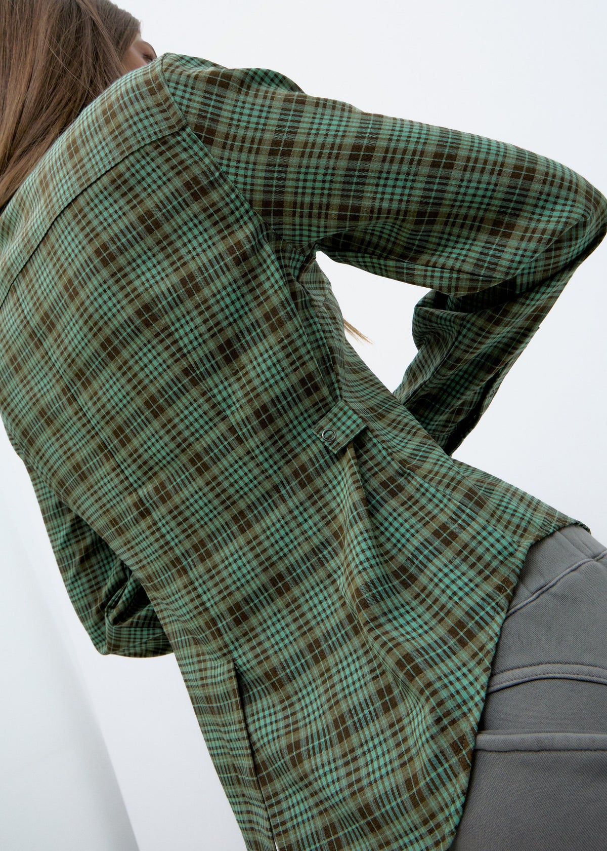 Solrun Plaid Blouse