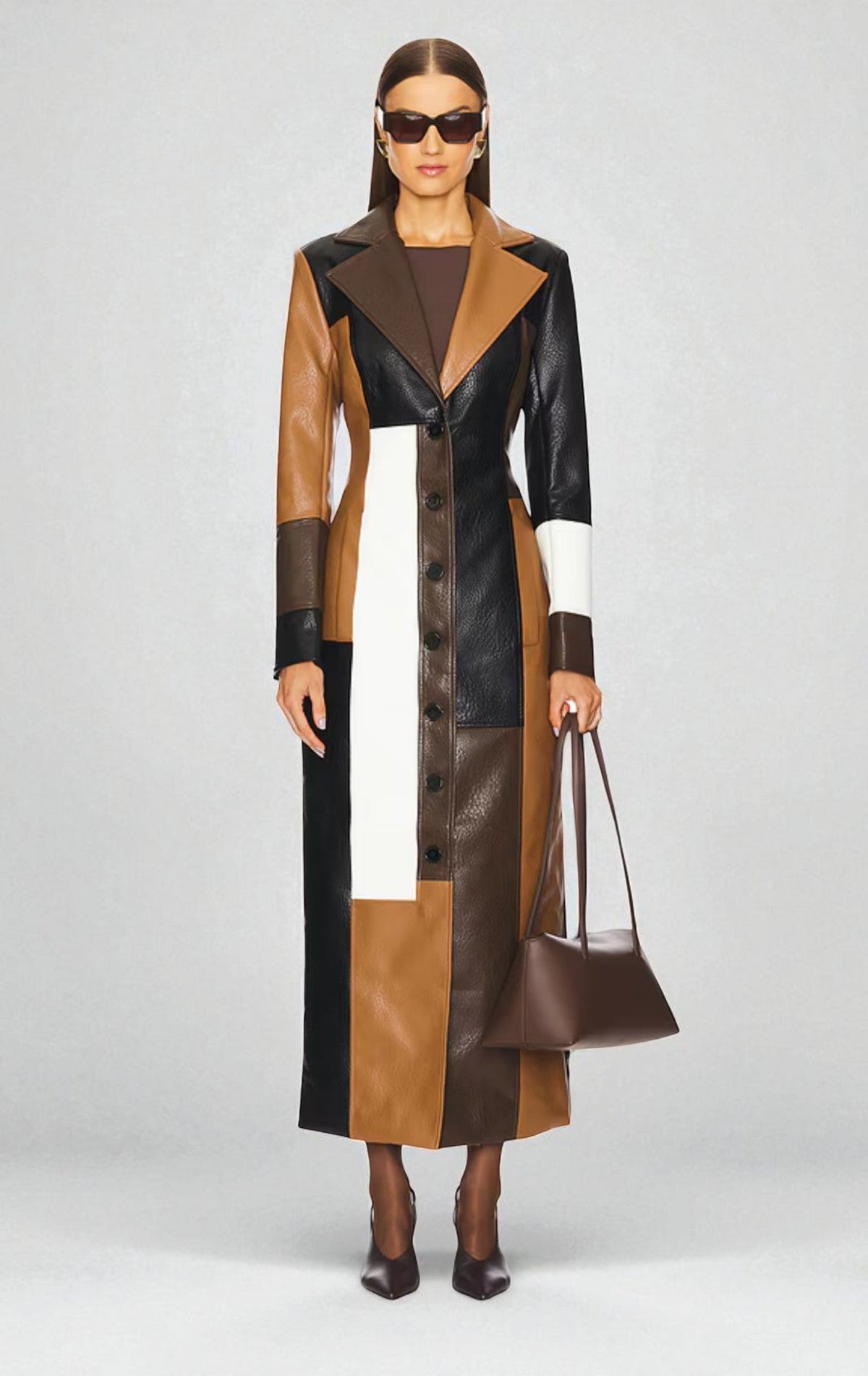 Vivienne Leather Trench Coat