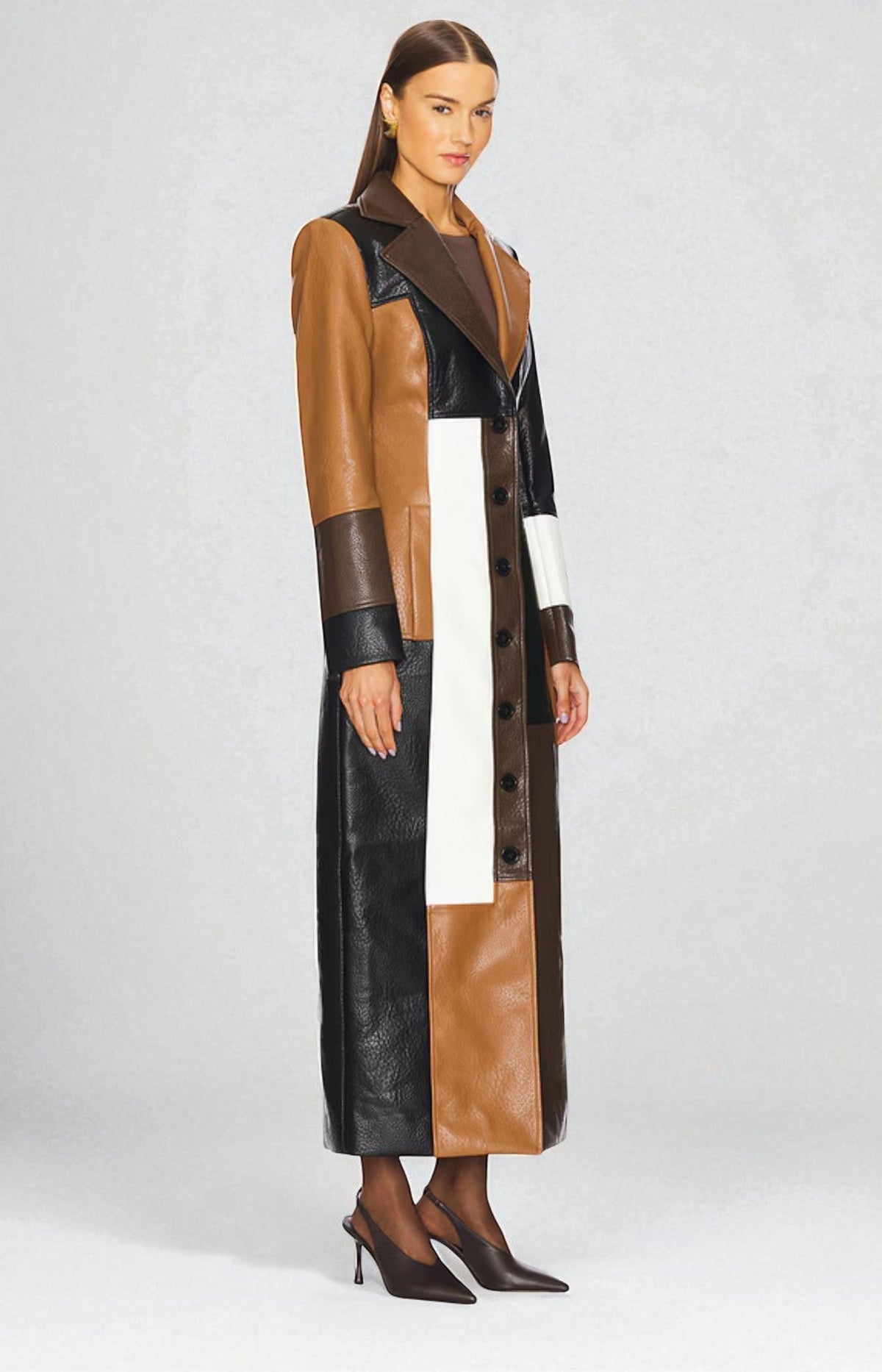 Vivienne Leather Trench Coat