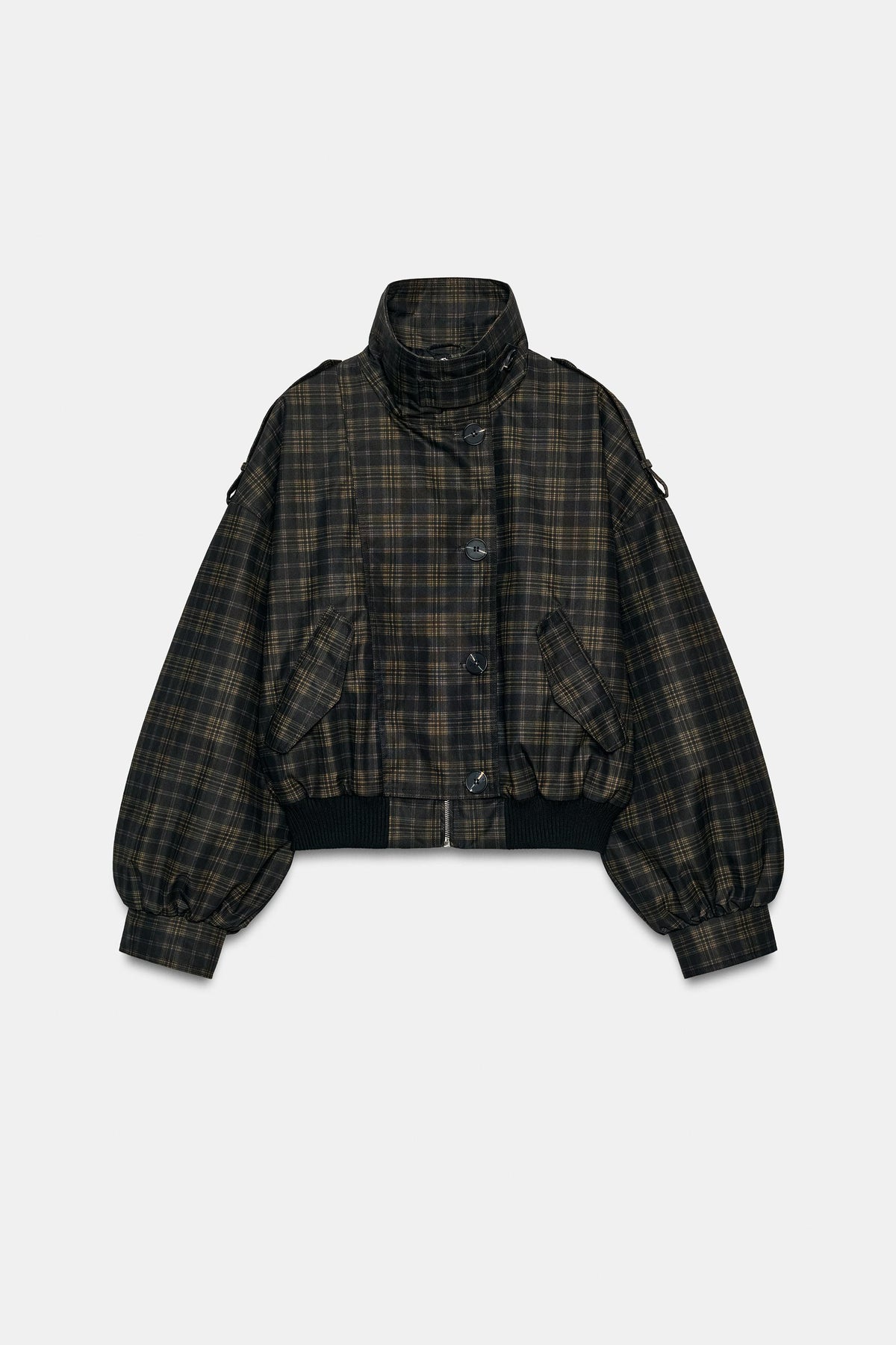 Agnes Plaid Bomber