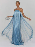 Odalinde Fringe Maxi Dress