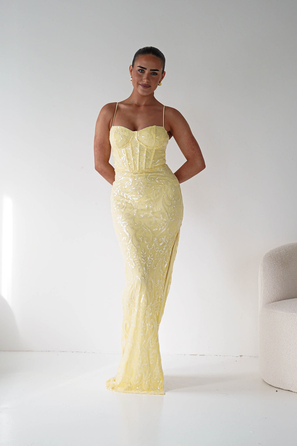 Maliha Sequin Maxi Dress