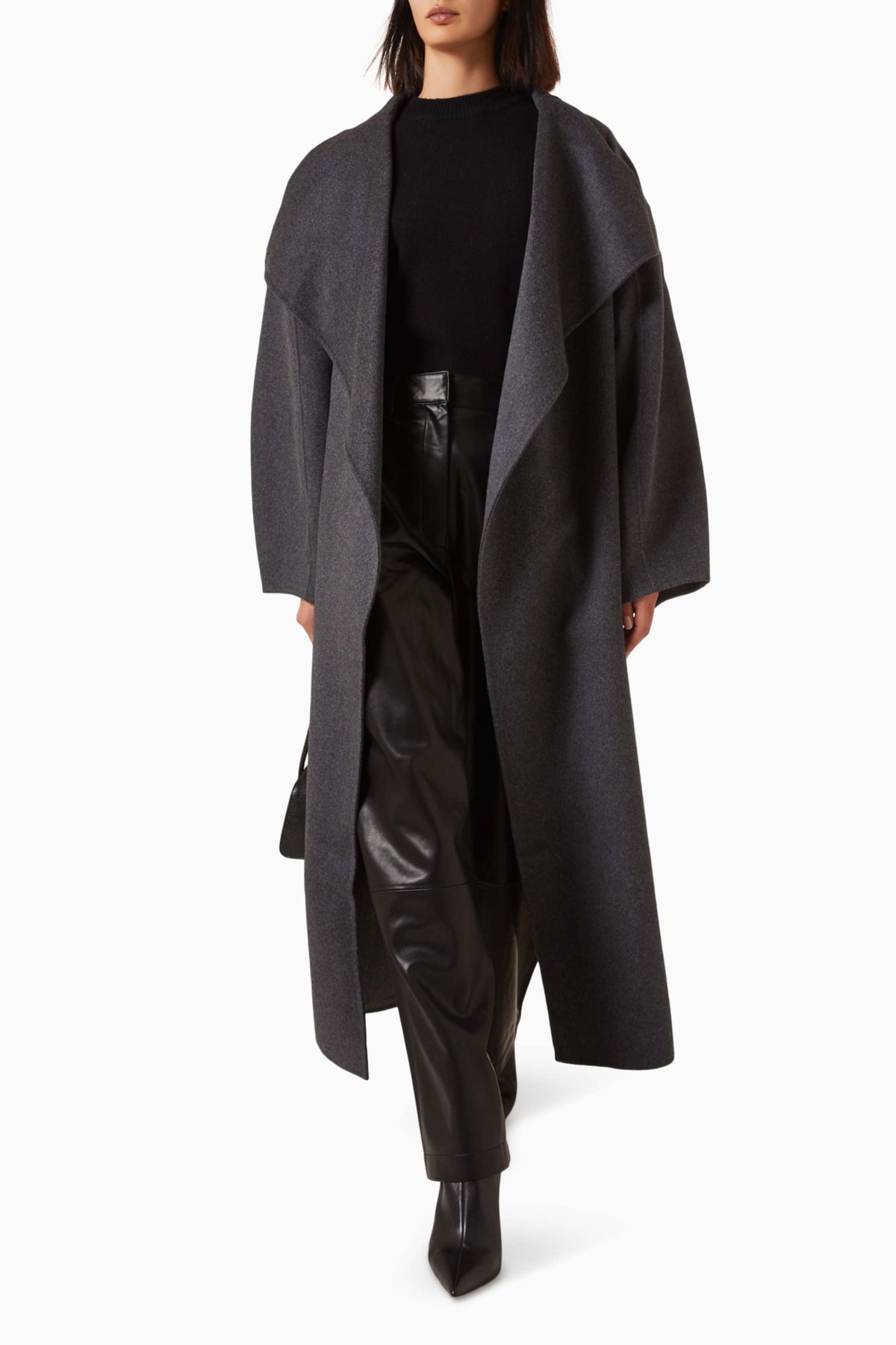 Astrid Wool Coat Grey front