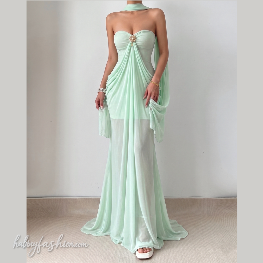 Malachite Maxi Dress