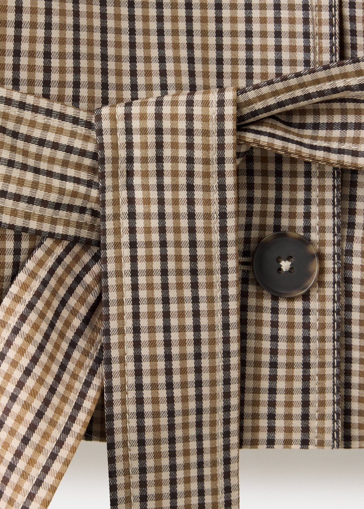 Averil Checked Trench