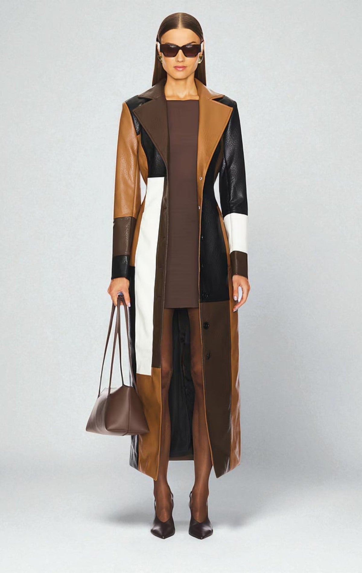 Vivienne Leather Trench Coat