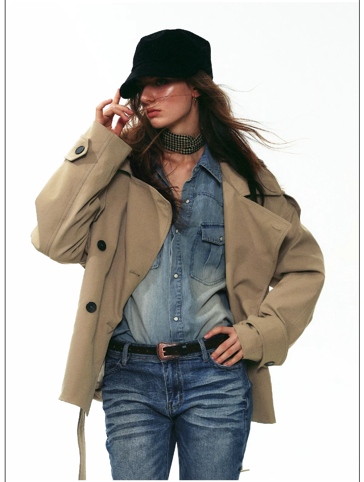 Elsa Belted Trench