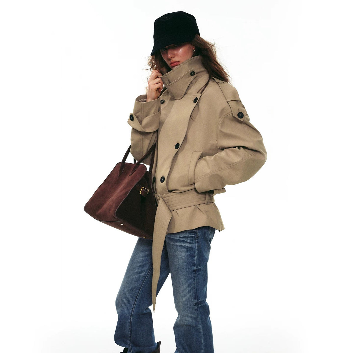 Elsa Belted Trench