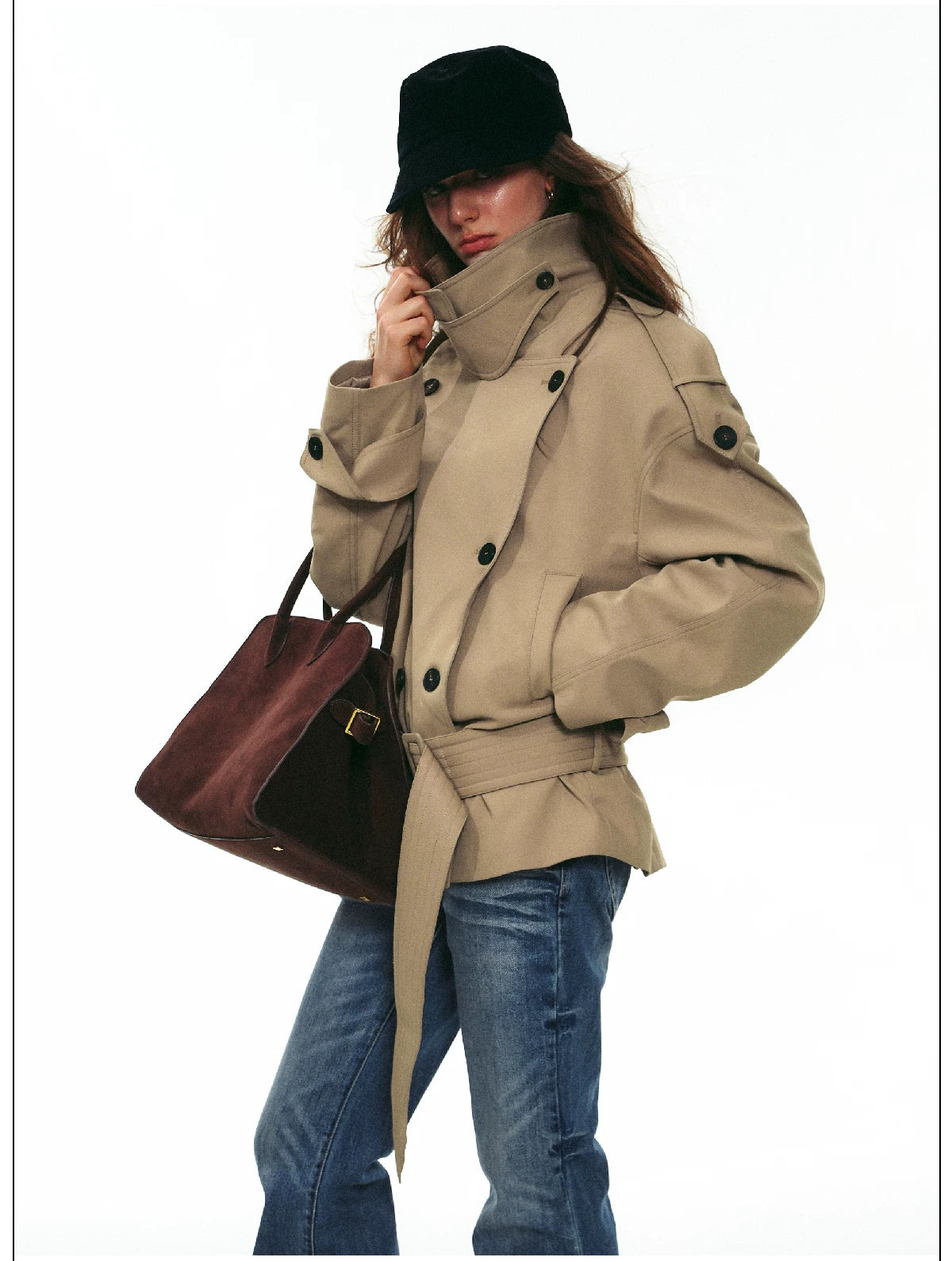 Elsa Belted Trench