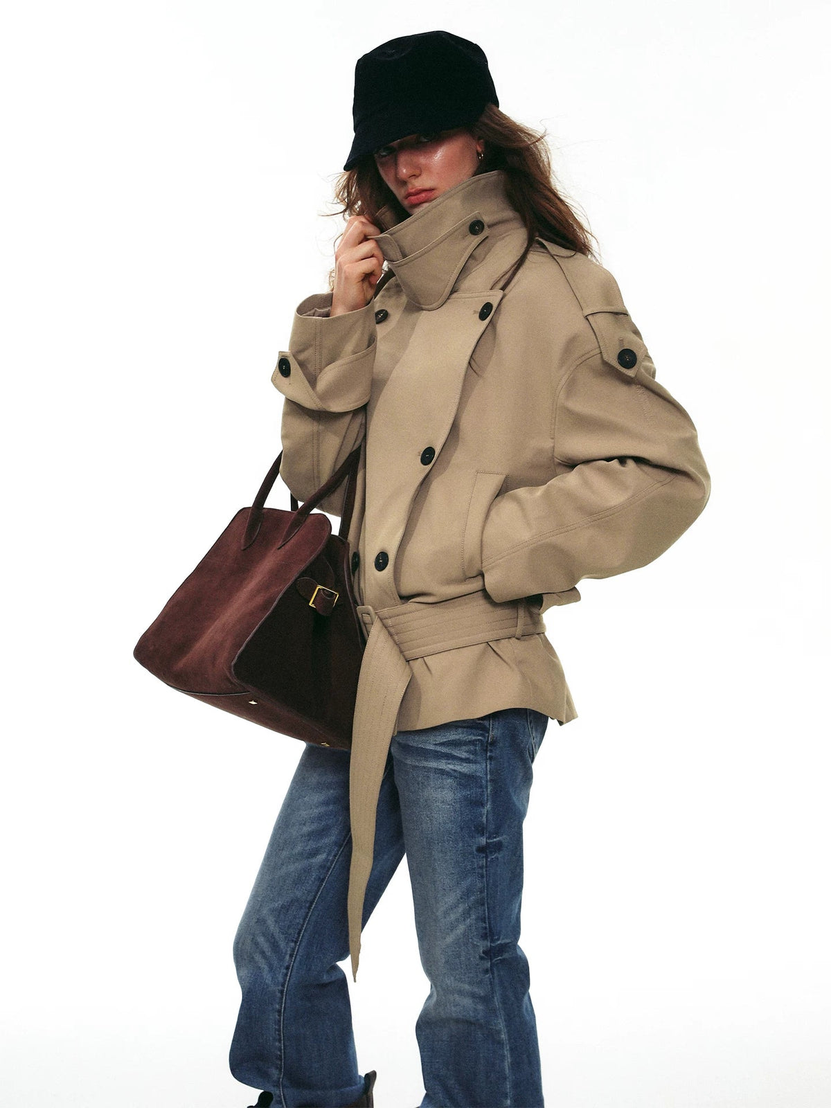 Elsa Belted Trench