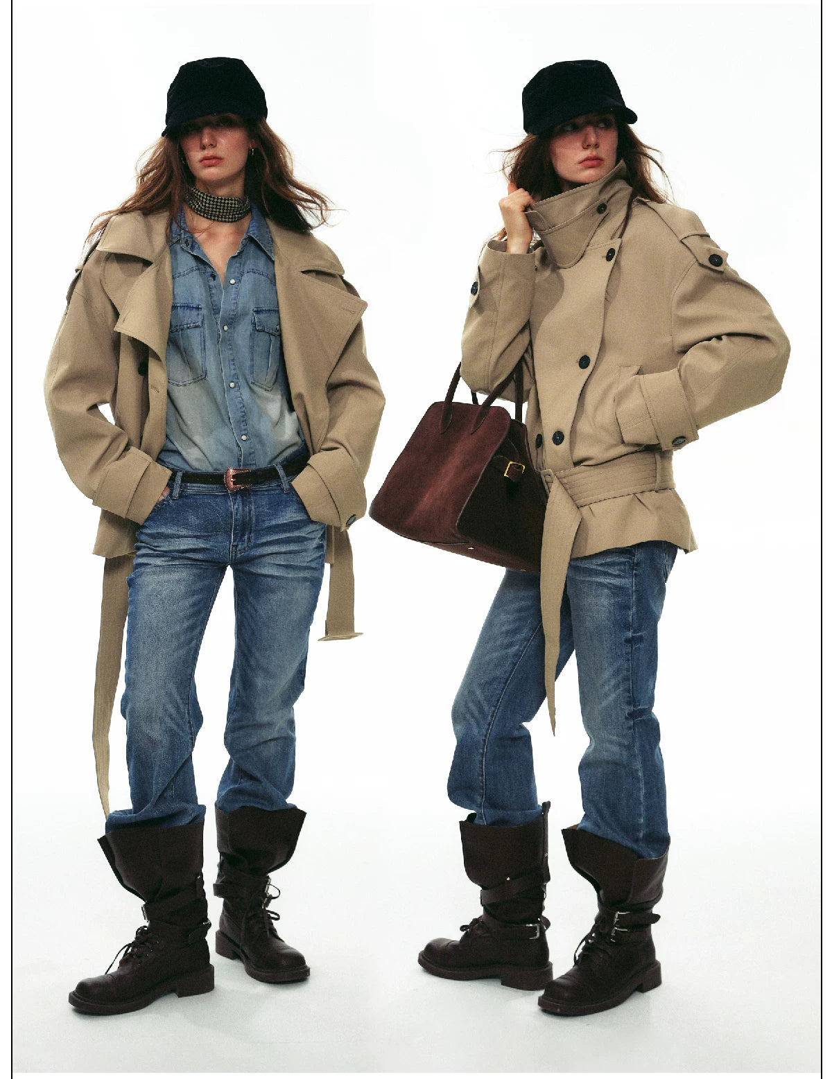 Elsa Belted Trench