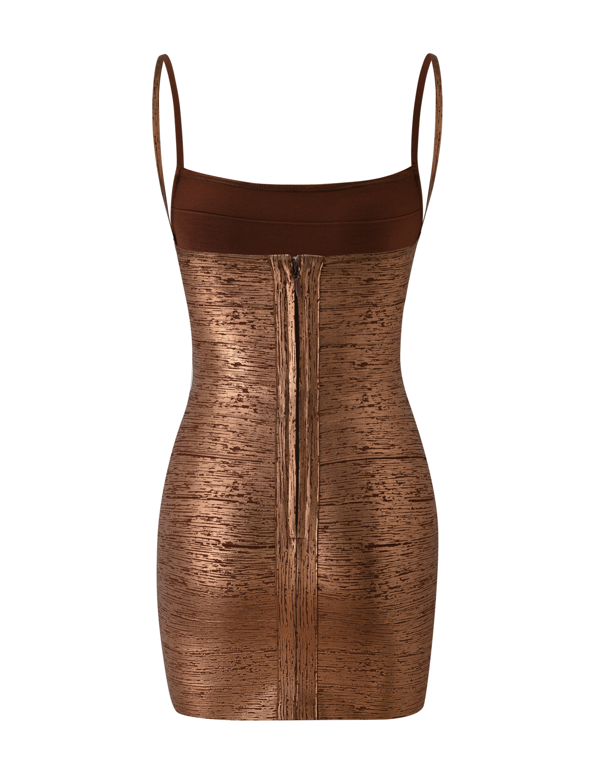 Bronze Panel Mini Dress