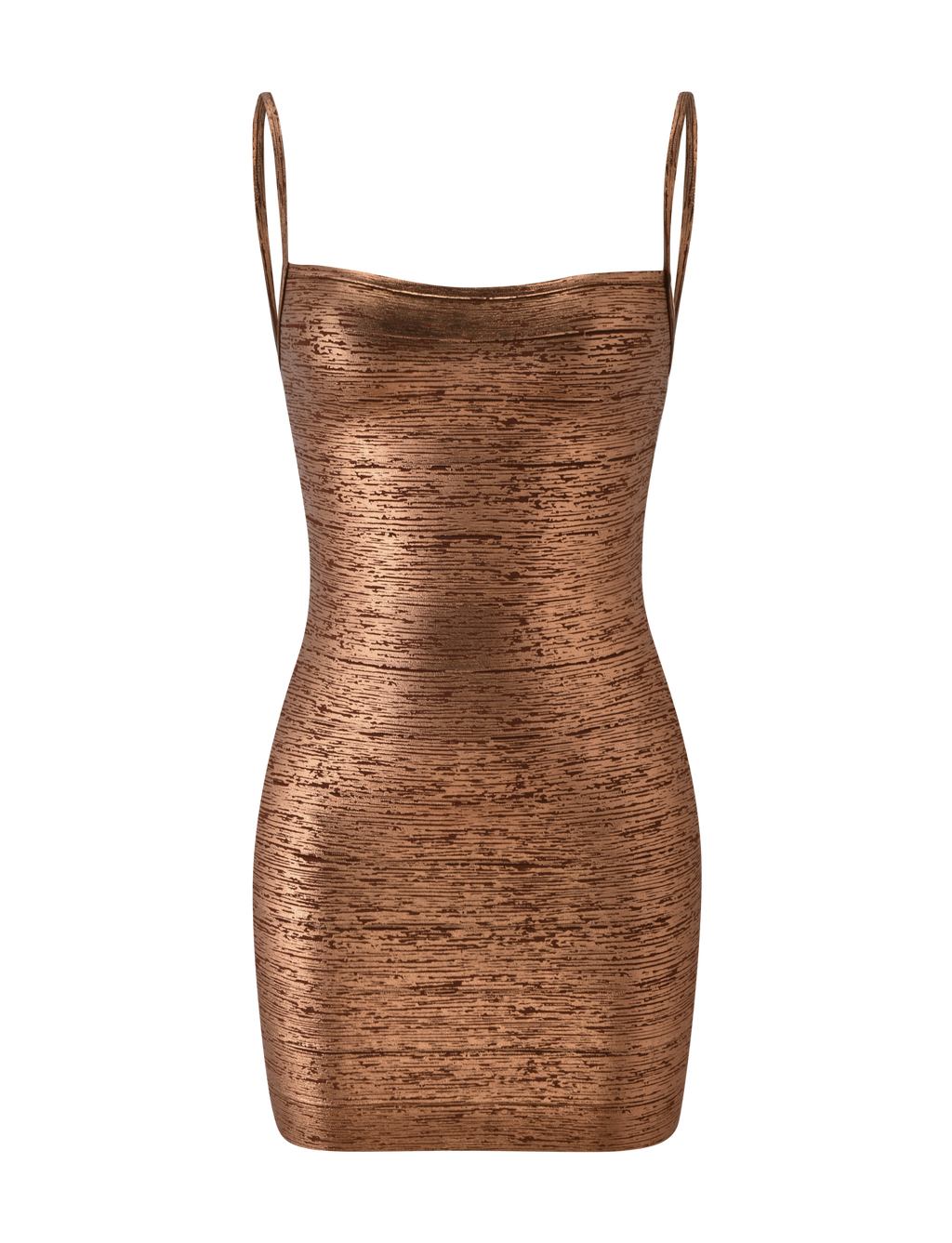 Bronze Panel Mini Dress