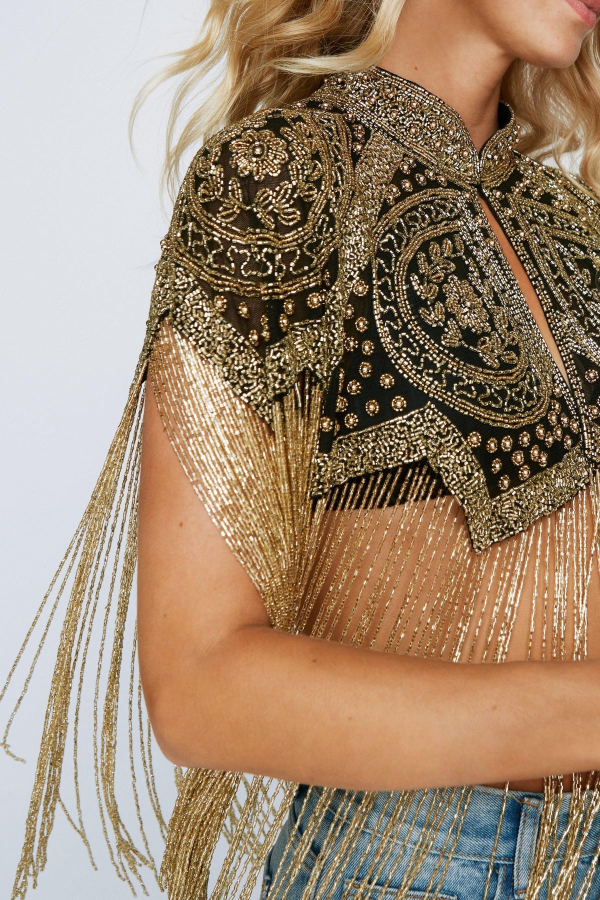 Giselle Beaded Cape