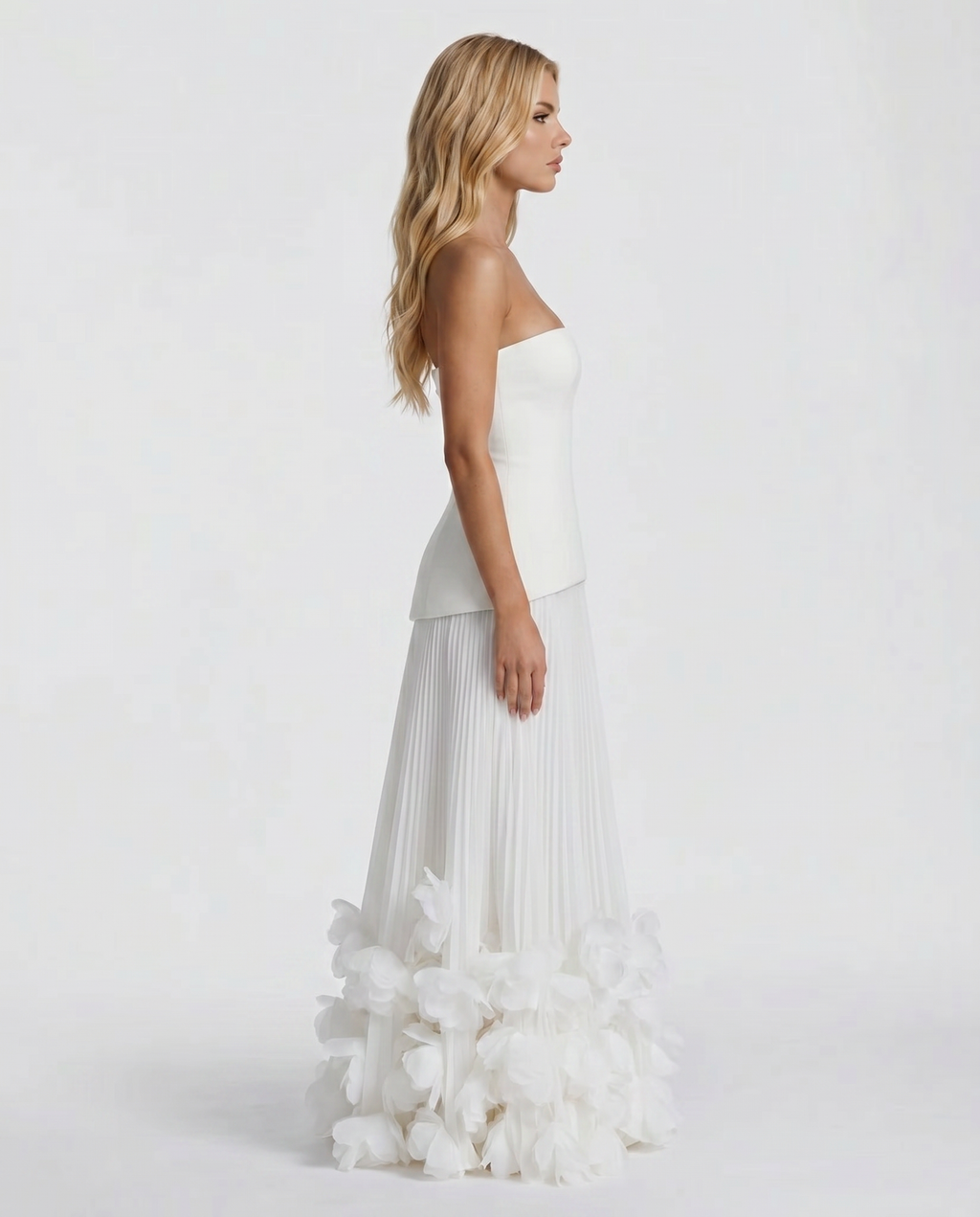 Priscilla Rosette Maxi Dress