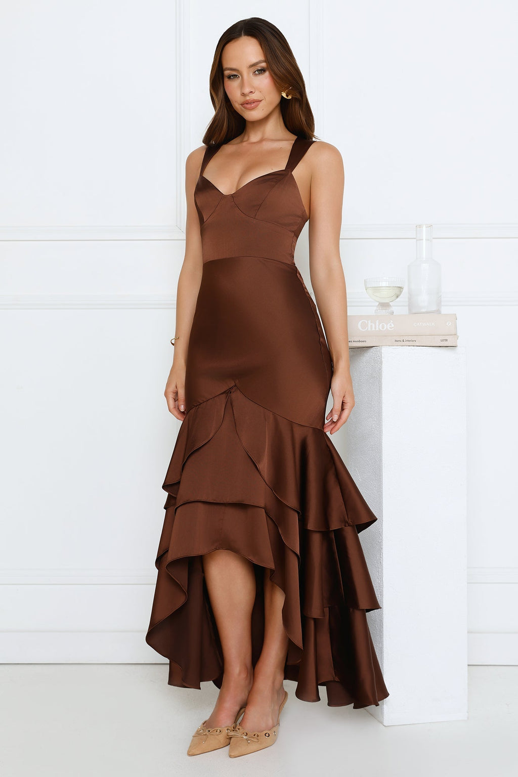 Whimsy Frill Maxi Dress