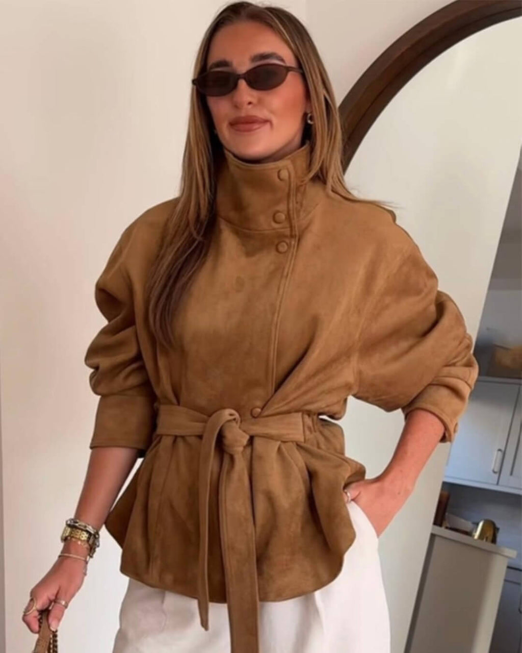 Ambrielle Lace-Up Jacket