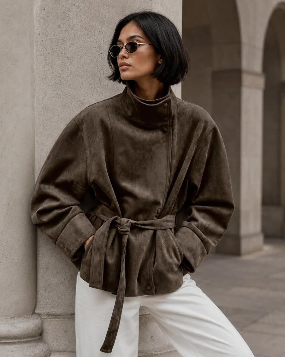 Ambrielle Lace-Up Jacket